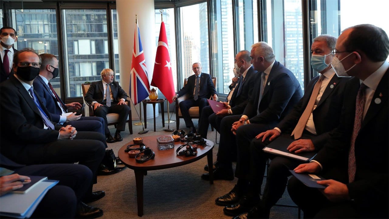 Cumhurbaşkanı Erdoğan ile Başbakan Boris Johnson bir araya geldi 1 erdoganus lz4u