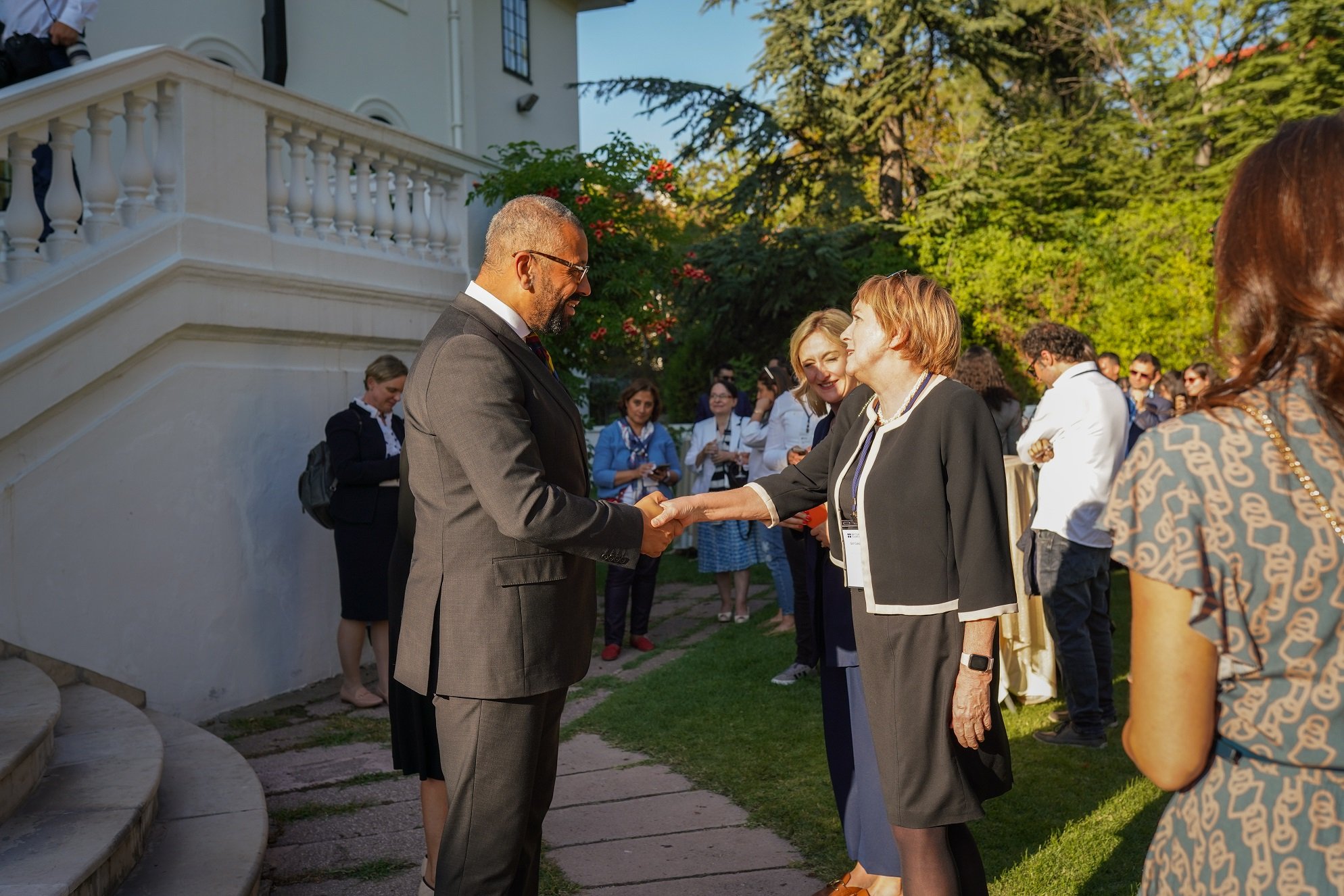 Birlesik Krallik Dis Isleri Bakani James Cleverly British Council Ulke Direktoru Gill Caldicott