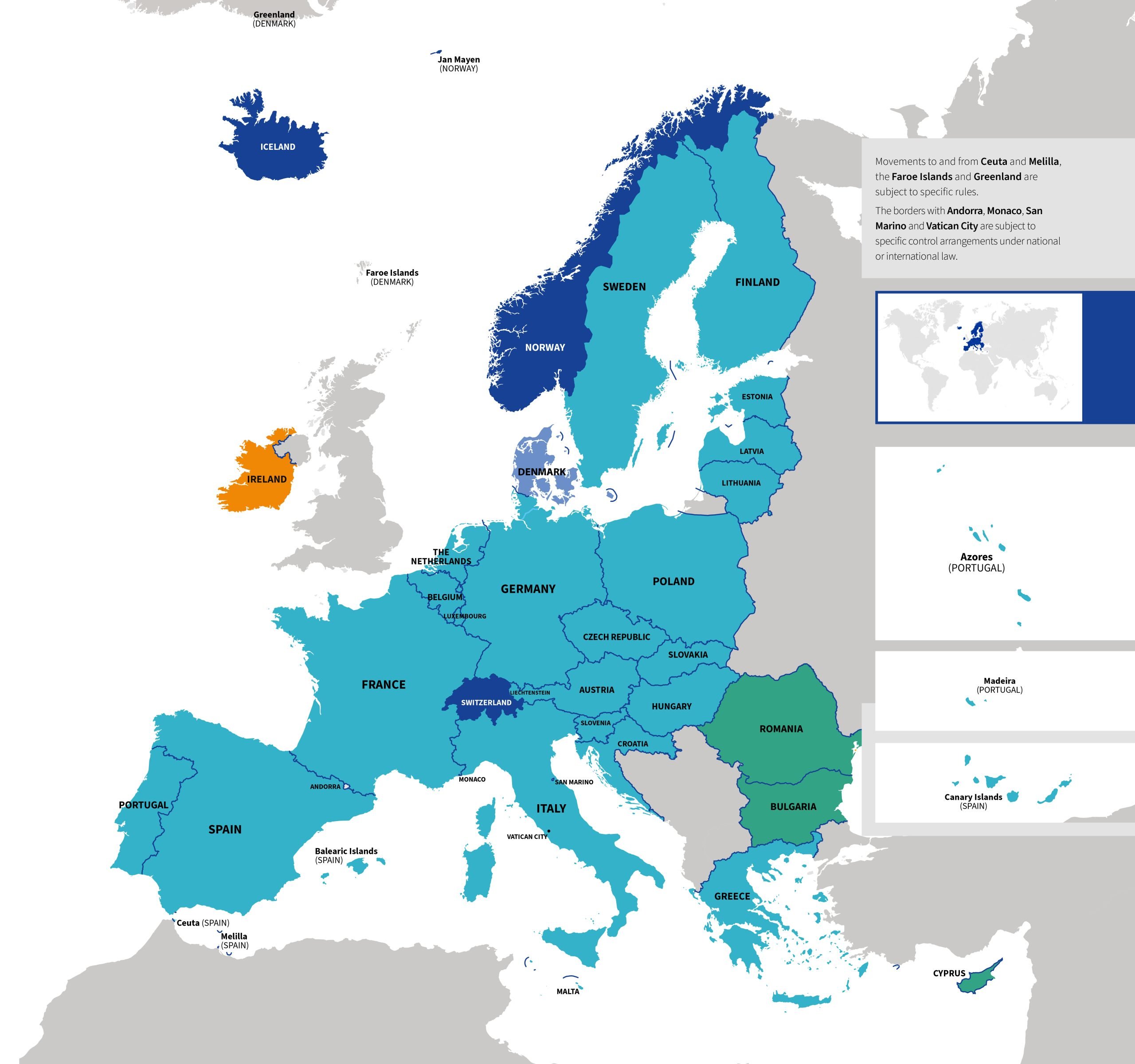 Bulgaristan ve Romanya Schengen'e resmi olarak katıldı 1 the schengen area QC0723024ENN scaled