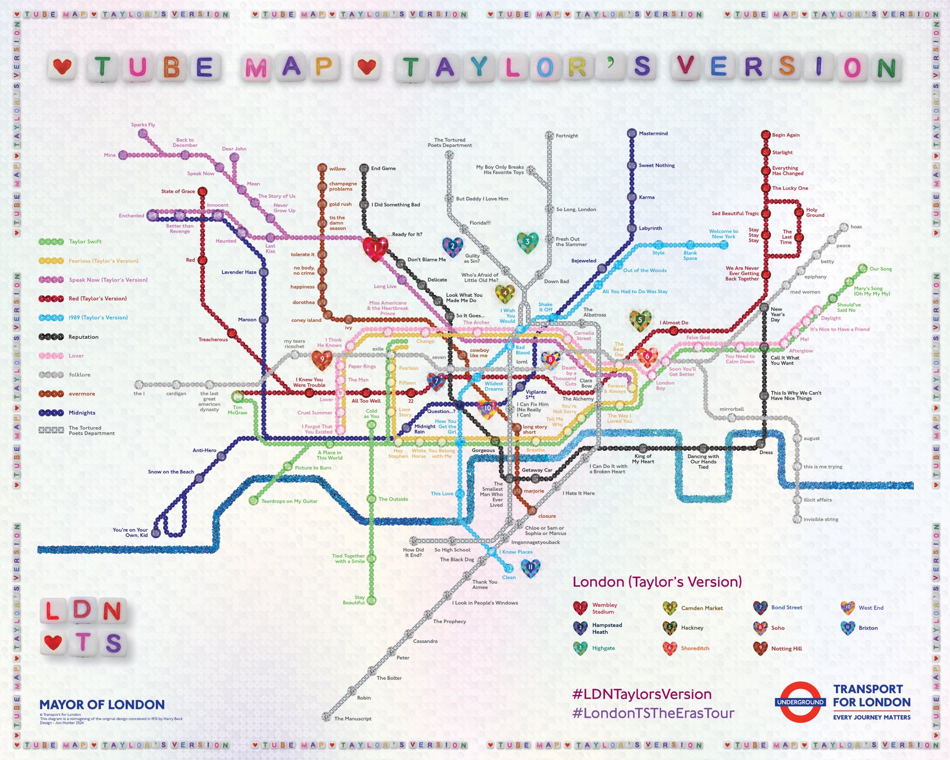 Londra'da Taylor Swift Temalı Metro Haritası Yayınlandı 2 GQljVFGXYAAQ6Po