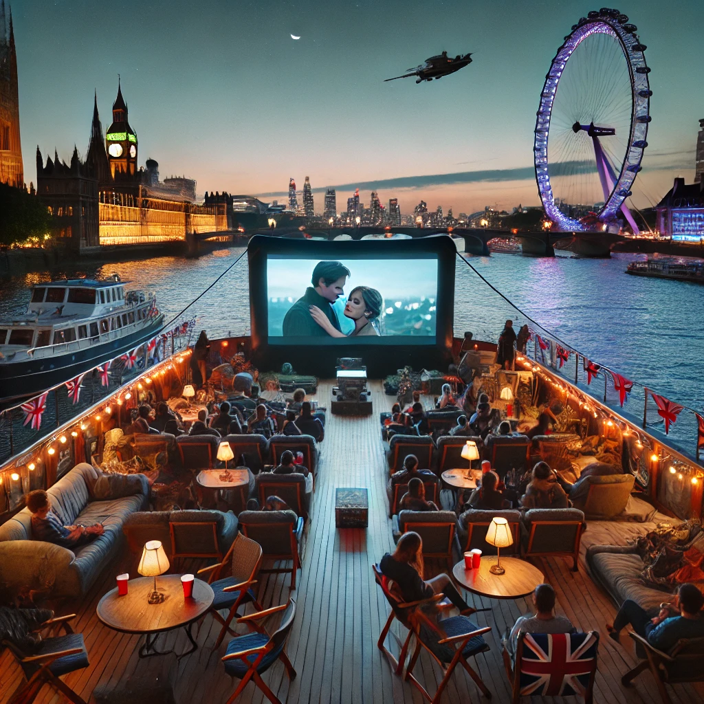 Thames Nehrinde Yuzen Ekranda Film Keyfi Basliyor