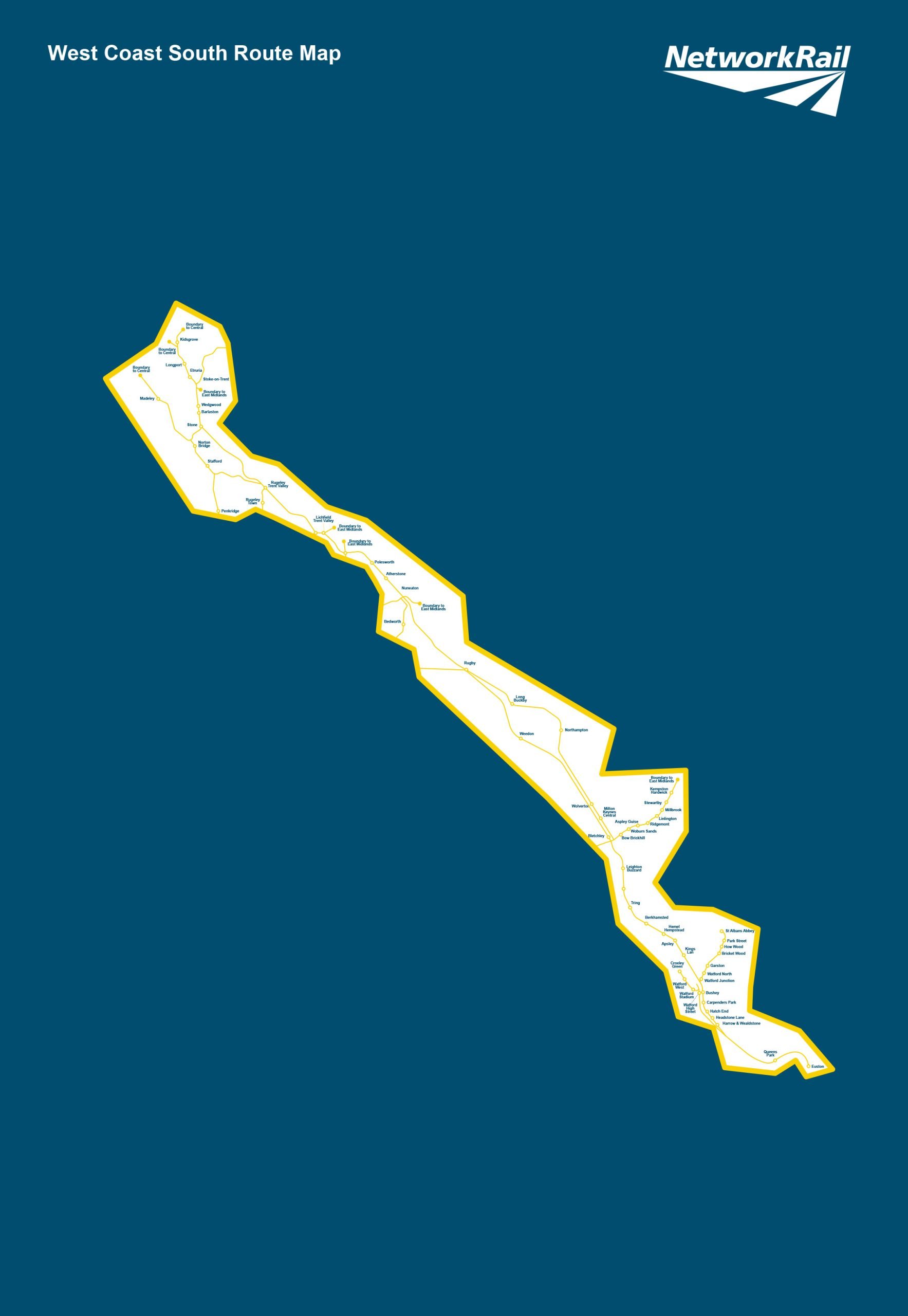 West Coast South map scaled
