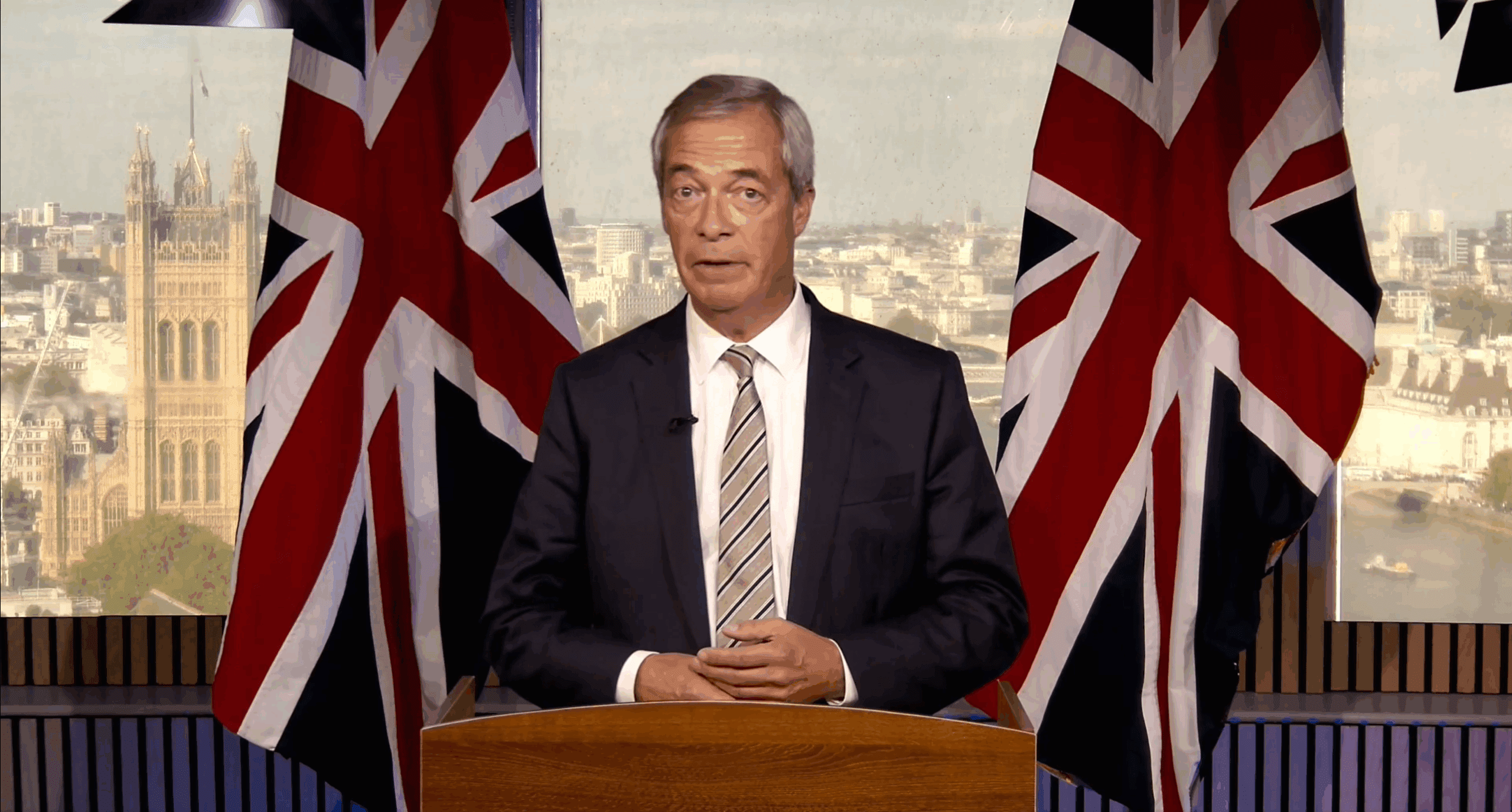 Nigel Farage Sinagogda Protesto Edildi 1 Reform lideri Nigel Farage scaled