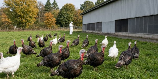 Kuş gribi Noel Hindi Tedarikini vurdu - İngiltere kırsalındaki hindi çiftliğinde biyogüvenlik denetimi